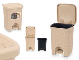 STEFANPLAST Elegance Poubelle 6L Crema