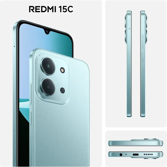 Xiaomi Redmi 15C, 256 Go, Vert menthe