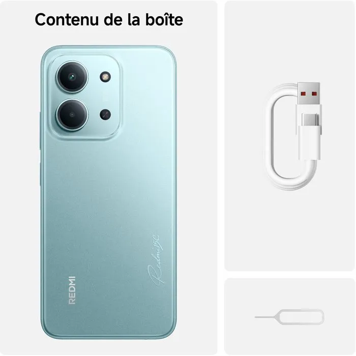 Xiaomi Redmi 15C, 256 Go, Vert menthe