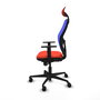Piqueras y Crespo Chaise de Bureau Jorquera Orange Foncé et Bleu