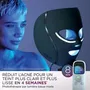 Shark Masque LED CryoGlow pour visage - 481 LED iQLED rouge, bleue, infrarouge - 4 modes préprogrammés avec refroidissement InstaChill pour les yeux - Rechargeable USB-C - 16,92 W