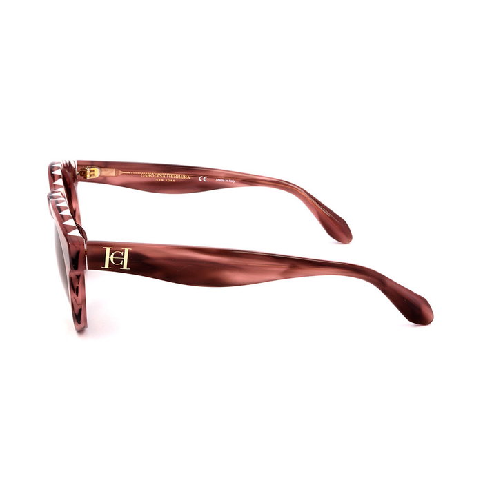 Carolina Herrera Gafas Lunettes de Soleil Phantos SHN607M 06YS Femme Monture Rose Acétate Verres Marron Dégradé 48mm/22mm/140mm