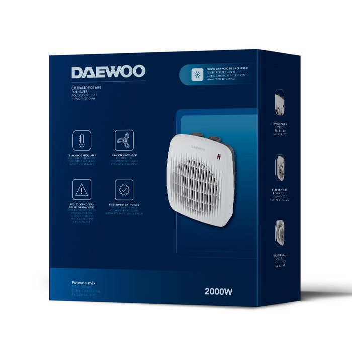 DAEWOO Chauffage d'air 1800-2000W avec système antivoltage