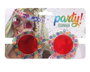 Gafas Flores Hippie Lunettes de Soleil Rouge pour Femme Adulte Style Rétro Festival Fête