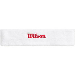 Bandeau de Sport pour la Tête Wilson Terry Logo Headband Blanc Taille unique