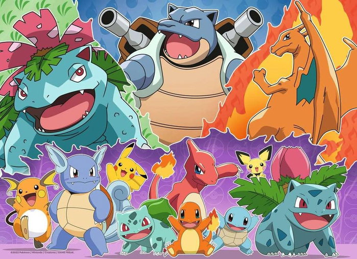 Ravensburger Pack de 4 puzzles Copains Pokémon (4x100 pièces)