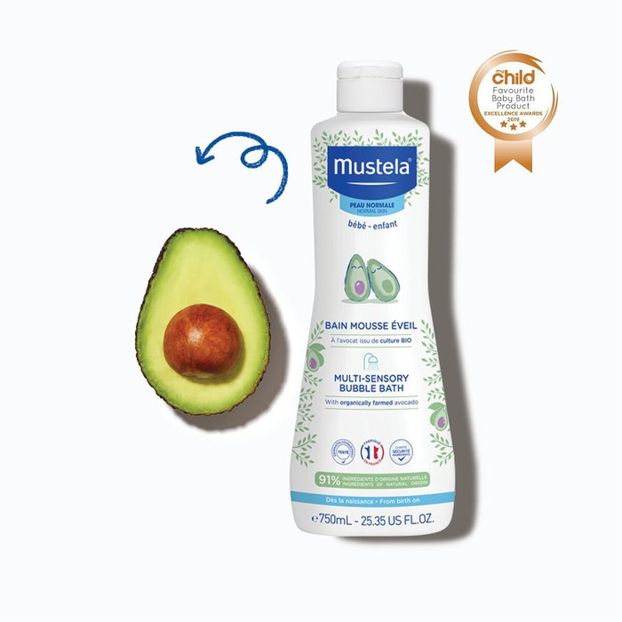 Mustela Mousse de douche Multi-Sensory à l'avocat 750 ml