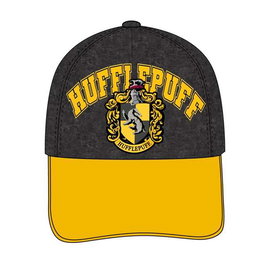 Cerdá Casquette à visière courbe adulte Harry Potter Poufsouffle motif 58 cm - Noir