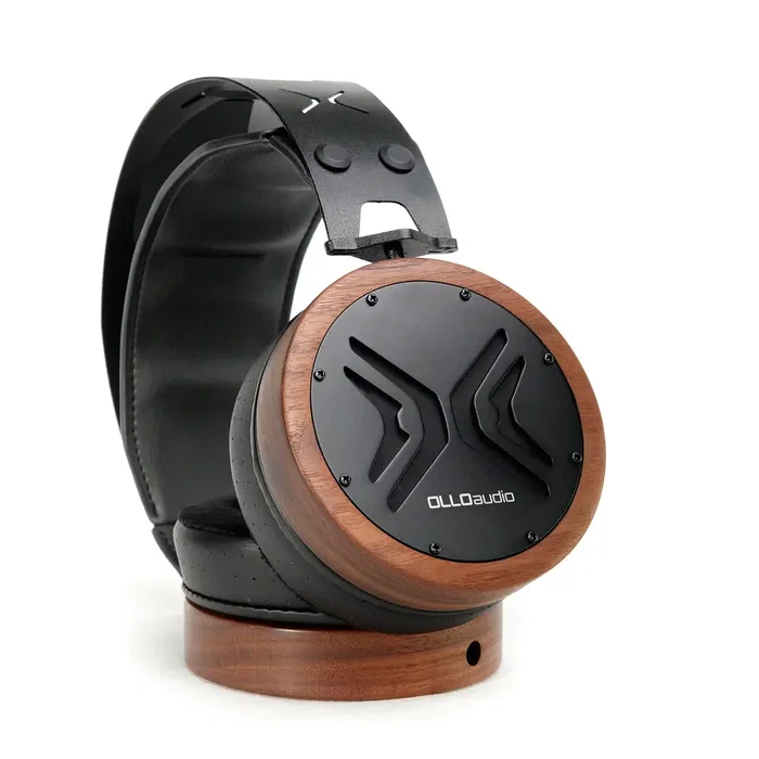 OLLO Audio X1 Casque Studio Ouvert Haute Fidélité en Bois Noir