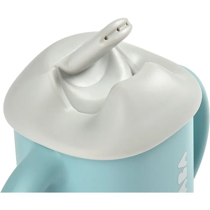 Beaba Evoluclip - Tasse d'apprentissage évolutive 3-en-1 Biberon, Gourde et Verre - Bleu Beaba Evoluclip - Tasse d'apprentissage évolutive 3-en-1 Biberon, Gourde et Verre - Bleu