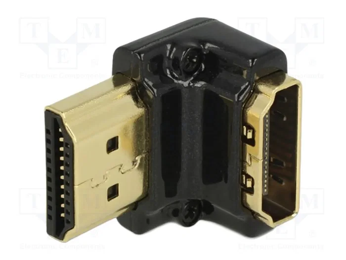 DELOCK Adaptateur HDMI socle vers prise 90° haut/bas DELOCK Adaptateur HDMI socle vers prise 90° haut/bas