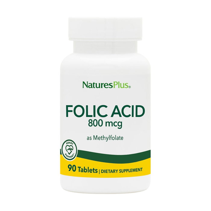 Natures Plus Acide Folique 800 µg, 90 comprimés Natures Plus Acide Folique 800 µg, 90 comprimés