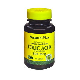 NATURES PLUS Acide Folique 90 comprimés