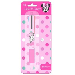 Safta Stylo à bille rétractable Minnie Mouse Minty 4 couleurs