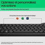 HP Clavier Bluetooth multi-périphériques HP 460 - Clavier compact AZERTY avec pavé numérique et 12 touches programmables