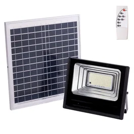 Projecteur LED Solaire 120W 6500K Blanc Froid avec Panneau et Télécommande