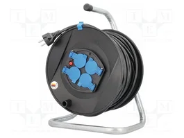 AS SCHWABE Rallonge réseau H05VV-F 3G1,5mm2 50m 4 prises