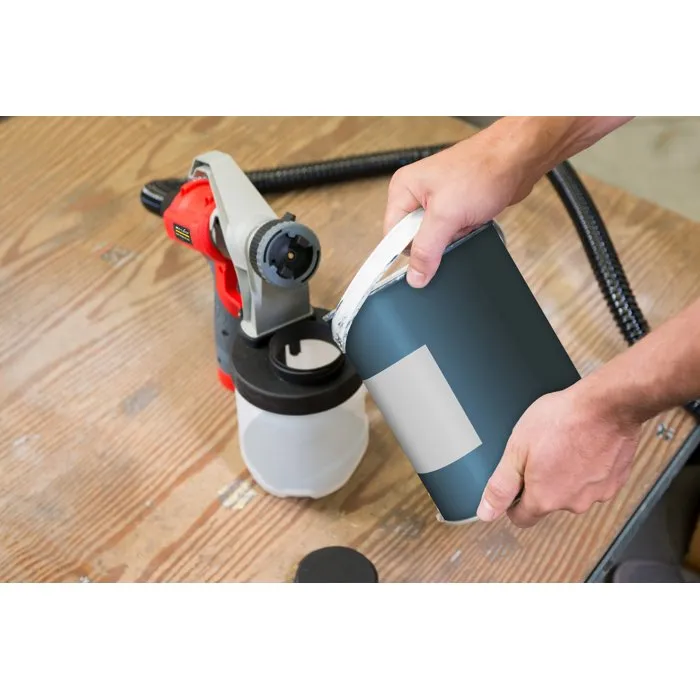 MECAFER HVS1200 Station de peinture HVLP 1200 W 1200 ml Tuyau 3 m 150 DIN/sec