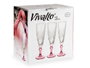 Vivalto Coupe à Cava Rose 170 ml Verre 6.5x20x6.5 cm (Set de 48)
