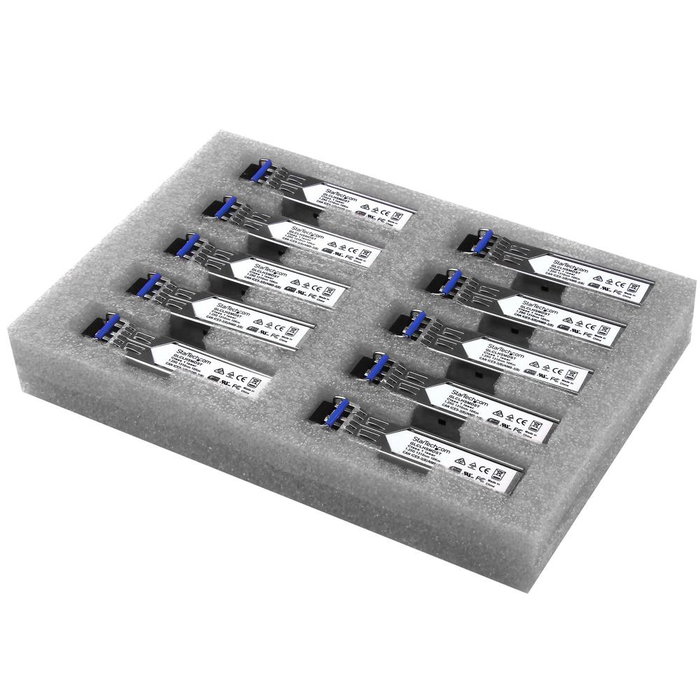 StarTechcom Module Transceiver SFP Compatible Cisco GLC-LH-SMD 10 km Fibre Monomode 10 Pièces