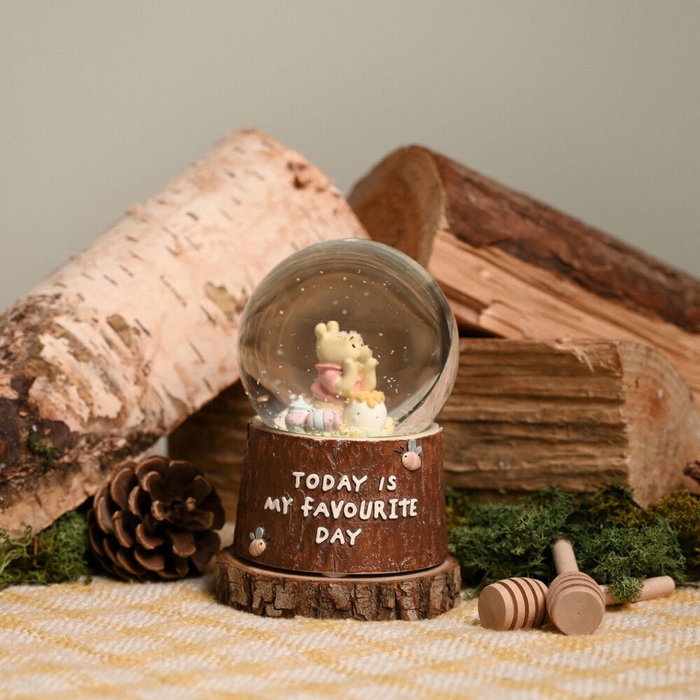 Disney Boule à neige Winnie the Pooh - Bola nieve avec flocons scintillants - Décoration et cadeau
