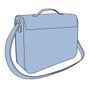 Cerdá - Sac Satchel Stitch en cuir synthétique, 18.5 x 16.5 x 5.3 cm, bleu - Pour enfant (à partir de 36 mois)