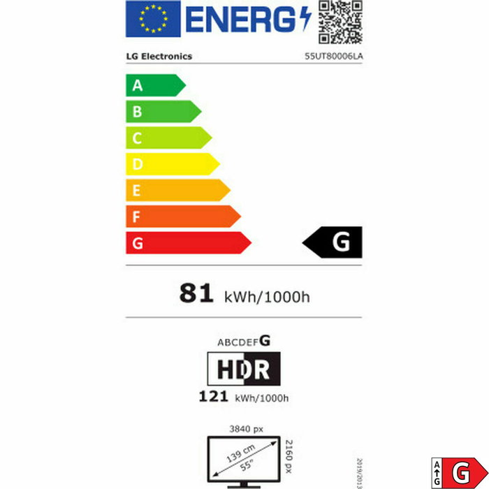 TV intelligente LG 55UT80006LA.AEU 4K Ultra HD 55"