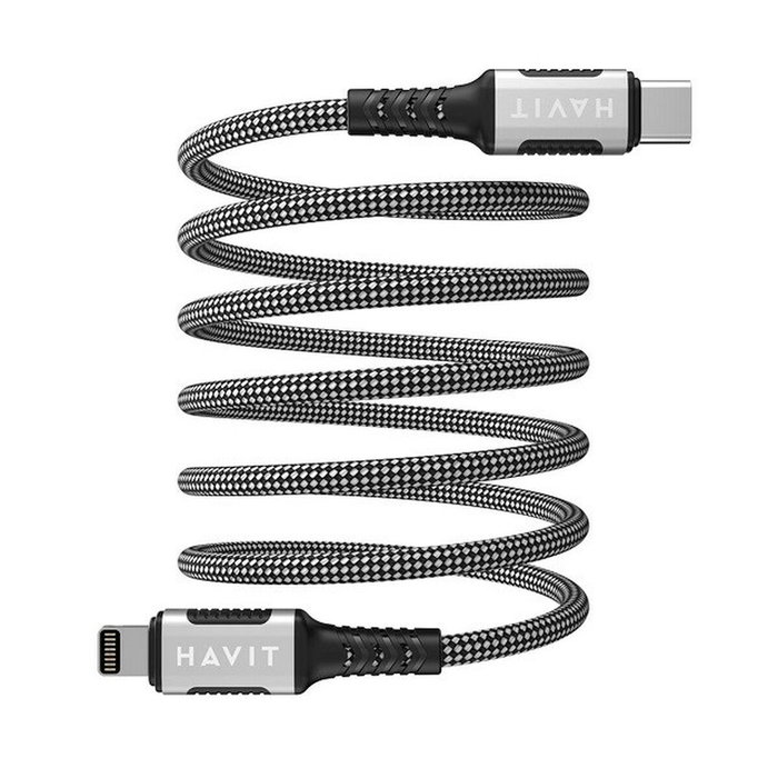 Câble USB-C vers Lightning Havit CB6298 Noir 1 m Câble USB-C vers Lightning Havit CB6298 Noir 1 m