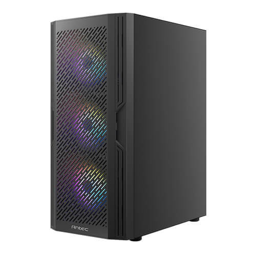 Antec AX20 Boîtier PC Gaming Midi-Tower Noir, ATX/mATX/ITX, Verre Trempé, USB 3.0, 8 Ventilateurs
