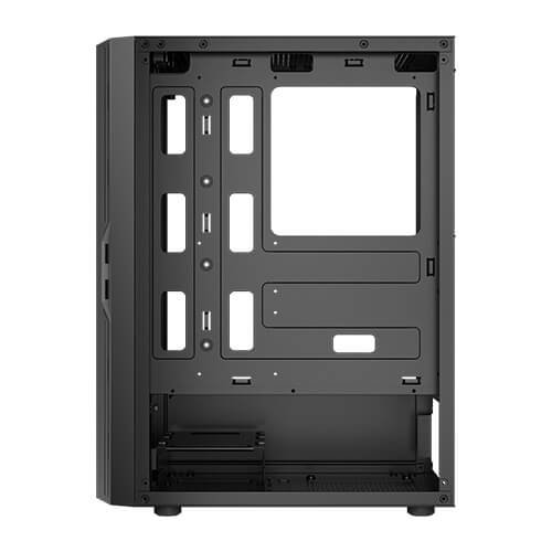 Antec AX20 Boîtier PC Gaming Midi-Tower Noir, ATX/mATX/ITX, Verre Trempé, USB 3.0, 8 Ventilateurs