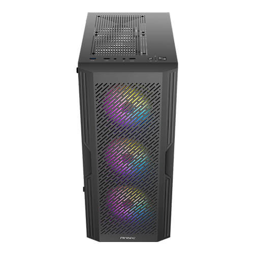 Antec AX20 Boîtier PC Gaming Midi-Tower Noir, ATX/mATX/ITX, Verre Trempé, USB 3.0, 8 Ventilateurs