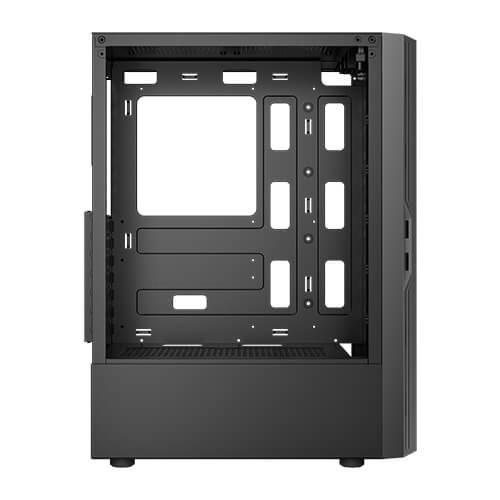 Antec AX20 Boîtier PC Gaming Midi-Tower Noir, ATX/mATX/ITX, Verre Trempé, USB 3.0, 8 Ventilateurs