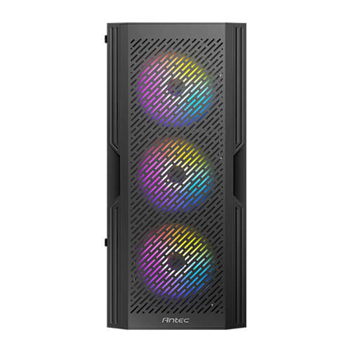 Antec AX20 Boîtier PC Gaming Midi-Tower Noir, ATX/mATX/ITX, Verre Trempé, USB 3.0, 8 Ventilateurs