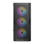 Antec AX20 Boîtier PC Gaming Midi-Tower Noir, ATX/mATX/ITX, Verre Trempé, USB 3.0, 8 Ventilateurs