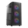 Antec AX20 Boîtier PC Gaming Midi-Tower Noir, ATX/mATX/ITX, Verre Trempé, USB 3.0, 8 Ventilateurs