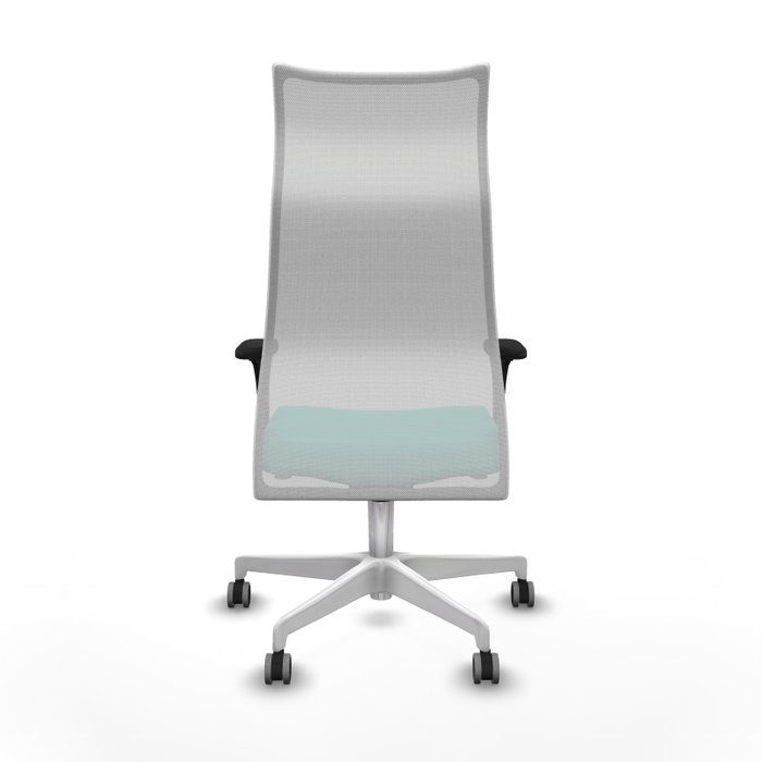 Piqueras y Crespo Chaise de Bureau Albacete Turquoise et Blanc