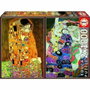 Educa Set de 2 Puzzles Gustav Klimt 1000 Pièces