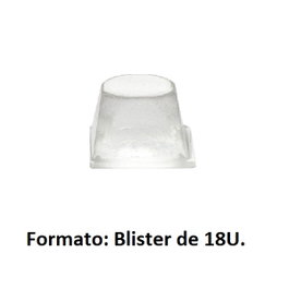 HERRAJES ALK Larme adhésive en polyuréthane transparente, 20 x 13,2 mm