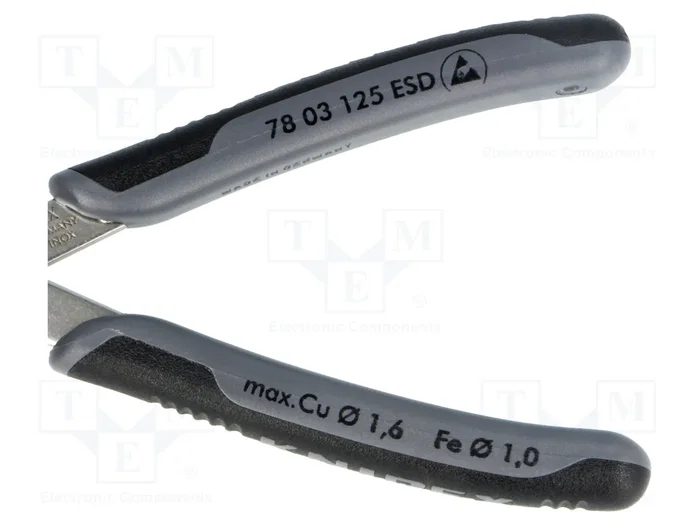 KNIPEX Pince coupante de précision ESD 125 mm