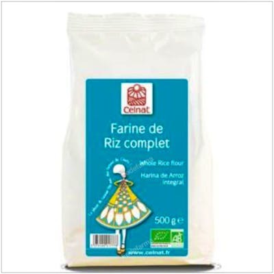 Celnat Farine de Riz Complet 500g Bio - Sans Gluten Celnat Farine de Riz Complet 500g Bio - Sans Gluten