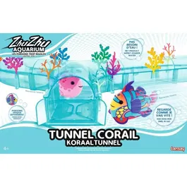 LANSAY - Zhu Zhu Aquarium - Tunnel décoratif Corail pour poissons - Accessoire jeu interactif - À partir de 4 ans