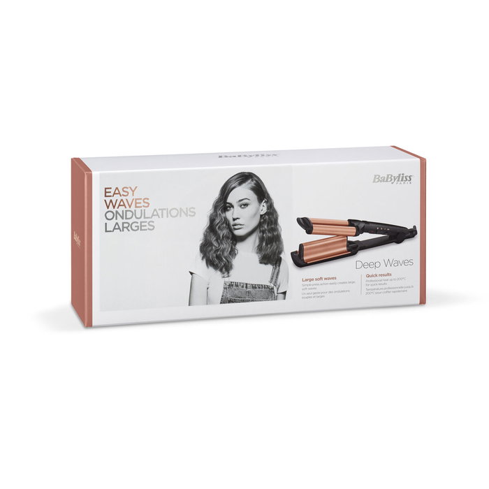 BaByliss W2447E Deep Waves Lisseur et fer à boucler Noir BaByliss W2447E Deep Waves Lisseur et fer à boucler Noir