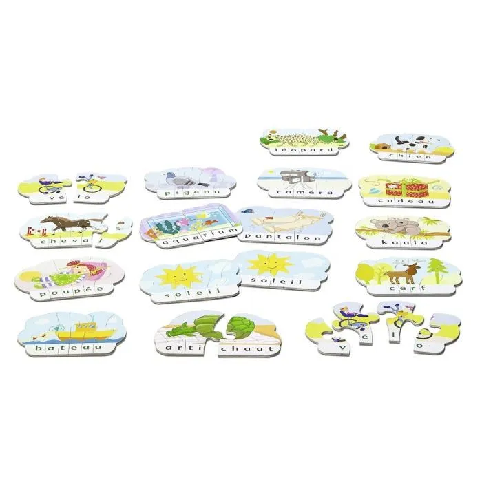 Ravensburger - Premiers mots - Jeu éducatif de préparation à la lecture avec 40 puzzles de mots - Dès 4 ans