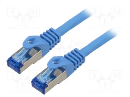 LANBERG Cordon de raccordement Cat 6a S/FTP bleu 2m RJ45