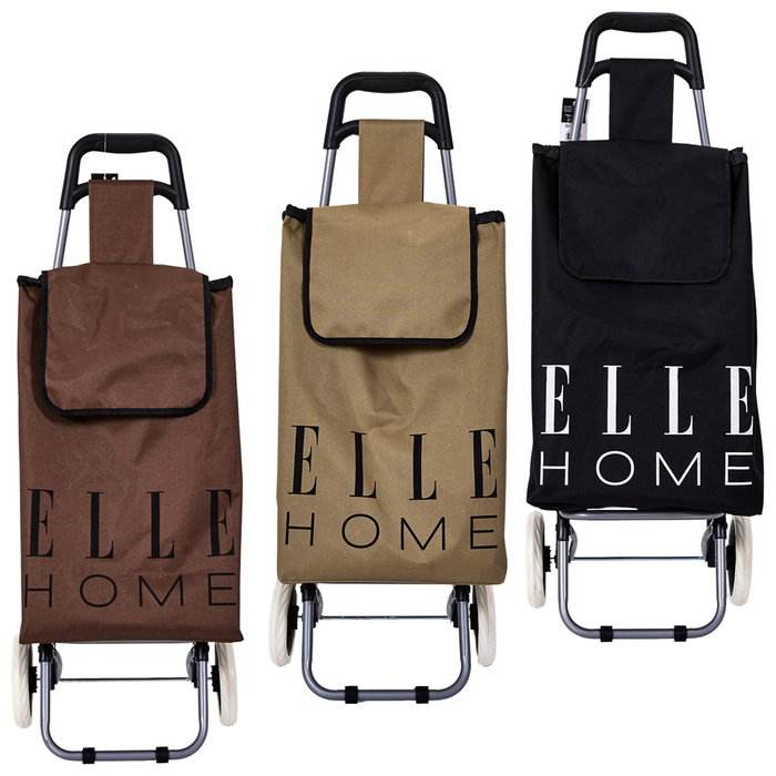 Elle Home Chariot de courses 2 roues ELLE