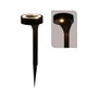 Ipae Progarden Estaca solaire noire ø11 x 40 cm avec 4 LED