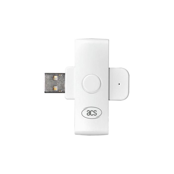 ACS ACR39U PocketMate II Lecteur de cartes à puce USB Type-A portable, compatible PC/SC, ISO 7816, CAC, PIV, signatures numériques, Windows, Mac, Linux, Android