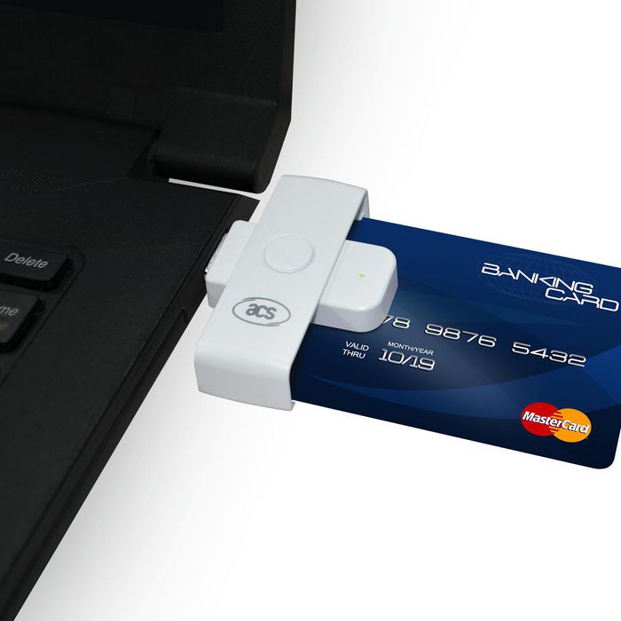 ACS ACR39U PocketMate II Lecteur de cartes à puce USB Type-A portable, compatible PC/SC, ISO 7816, CAC, PIV, signatures numériques, Windows, Mac, Linux, Android