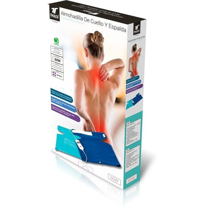 Thulos THULOS THEB200 Coussin Cervical Chauffant 60W 40x38 cm avec Protection Surchauffe