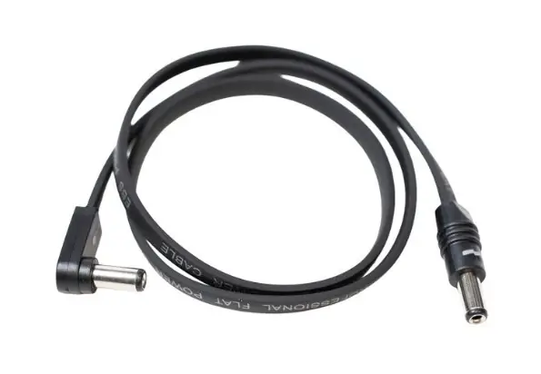 EBS Câble d'Alimentation Flat Noir 58 cm